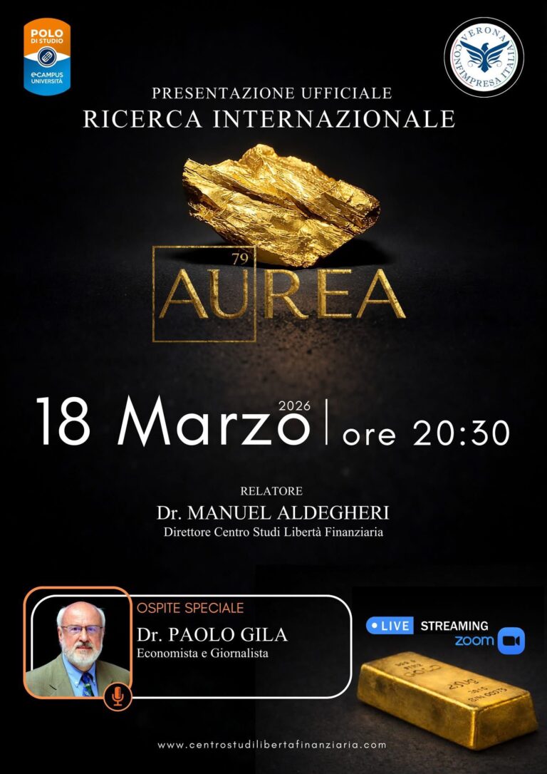 Confimpresa patrocina AUREA 2026: trasparenza nel mercato dell’oro fisico